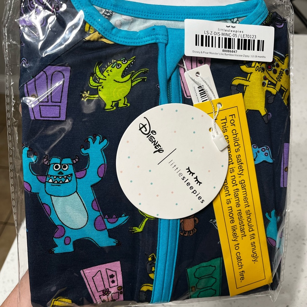 Little Sleepies Monsters INC  Zippy